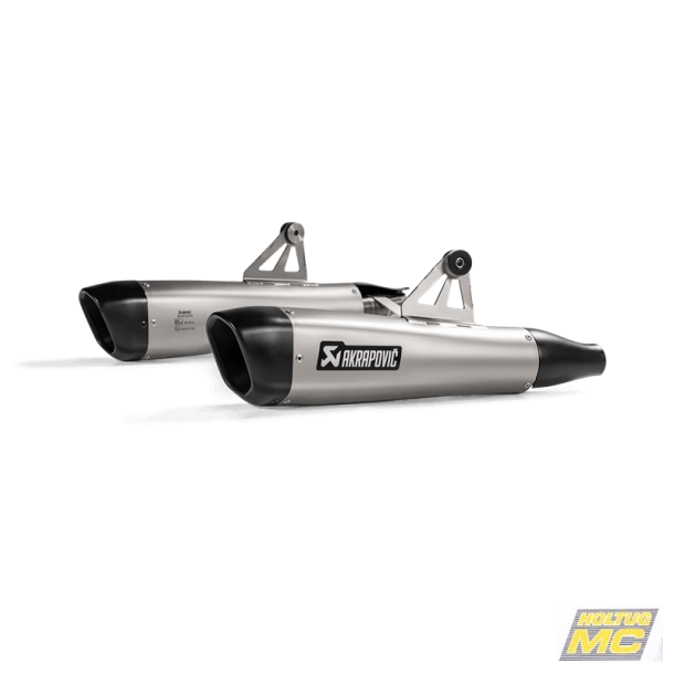 Akrapovic Triumph Bonneville T120 16-20 varmeskjold i sort coatet rustfri til brug med Slip-on Line