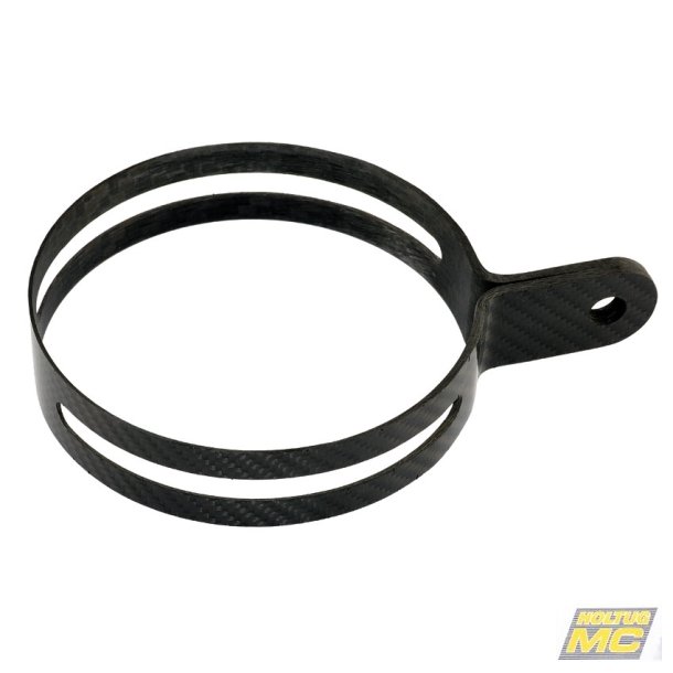 Akrapovic lydd�mperklemme i carbon til rund lydd�mper i carbon i �115mm	