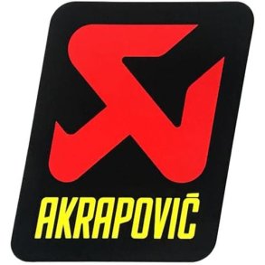 Akrapovic lydd�mperemblem firkantet, varmeresistent (70mm x 75mm)