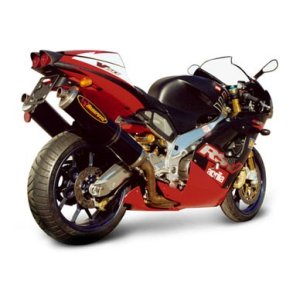Akrapovic Aprilia RSV MILLE 01-03 Evolution Line 2/2 ovale lyddmpere i titanium