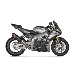 Akrapovic Aprilia Tuono V4 21-> Slip-On Line hexagonal lyddmper i carbon