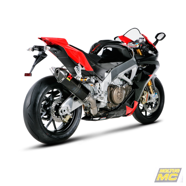 Akrapovic Aprilia RSV4 09-14 Slip-On Line hexagonal lydd�mper i carbon