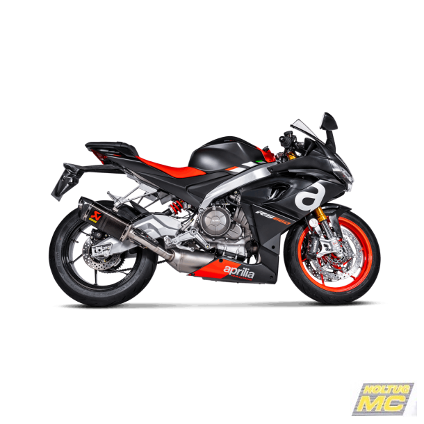 Akrapovic Aprilia Tuono 660 21-> Racing Line 2/1 hexagonal lyddæmper i carbon (ECE godkendt)