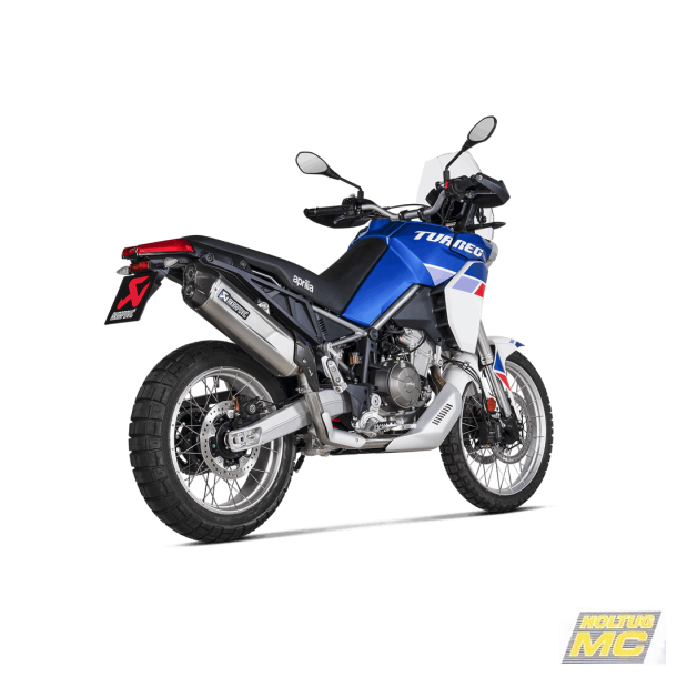 Akrapovic Aprilia Tuareg 660 22-> Slip-on Line hexagonal lyddmper i titanium (ECE godkendt)
