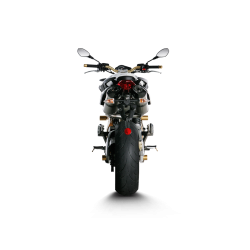 Akrapovic Aprilia SHIVER 750/GT 08-09 Slip-On Line ovale lydd�mpere i titanium (EC godkendt)