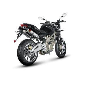 Akrapovic Aprilia SHIVER 750/GT 10-16 Slip-On Line med ovale lydd�mpere i titanium (EC godkendt)