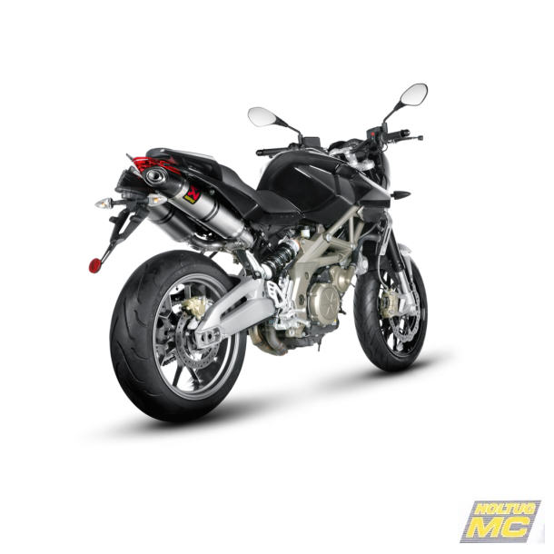 Akrapovic Aprilia SHIVER 750/GT 10-16 Slip-On Line med ovale lydd�mpere i titanium (EC godkendt)