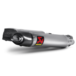 Akrapovic Aprilia SHIVER 750/GT 10-16 Slip-On Line med ovale lydd�mpere i titanium (EC godkendt)