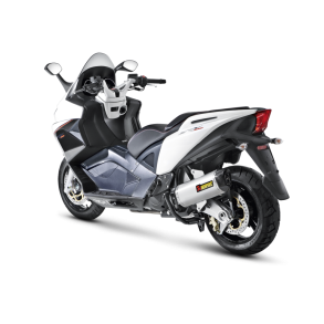 Akrapovic Aprilia SRV 850 12-16 Slip-On Line med hexagonal lydd�mper i rustfri (EC godkendt)
