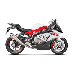 Akrapovic BMW S1000RR 15-18 Racing Line 4/2/1 hexagonal lydd�mper i titanium forr�r i rustfri