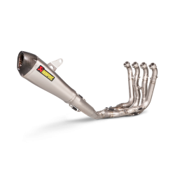 Akrapovic BMW S1000RR 15-18 Racing Line 4/2/1 hexagonal lydd�mper i titanium forr�r i rustfri