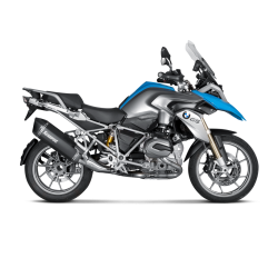 Akrapovic BMW R1200GS Adventure 14-16 Slip-On Line hexagonal lydd�mper titanium/sort (EC godkendt)