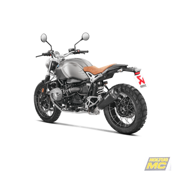 Akrapovic BMW R NineT 17-20 Slip-On Line lyddæmper i titanium/sort (ECE-godkendt)