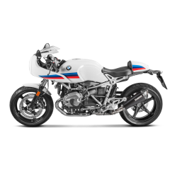 Akrapovic BMW R NineT Racer 17-> Slip-On Line lydd�mper i titanium/sort (ECE-godkendt)