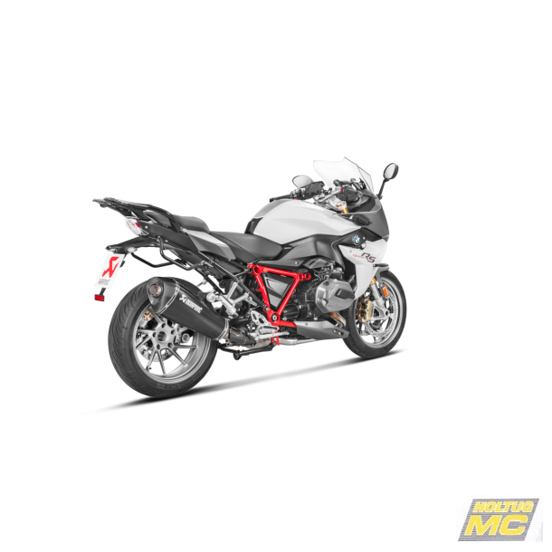 Akrapovic BMW R1200RS 15-18 Slip-On Line hexagonal lydd�mper i titanium/sort (ECE godkendt)