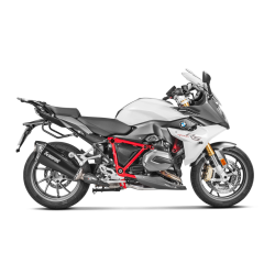 Akrapovic BMW R1200R 15-18 Slip-On Line hexagonal lydd�mper i titanium/sort (ECE godkendt)