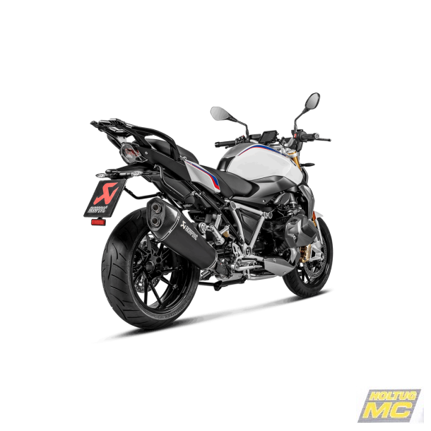 Akrapovic BMW R1250R 19-> Slip-On Line hexagonal lyddmper i titanium/sort (ECE-godkendt)