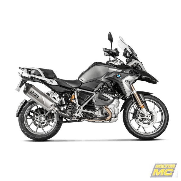 Akrapovic BMW R1250GS Adv. 19-> Slip-On Line hexagonal lyddmper i titanium (ECE-godkendt)