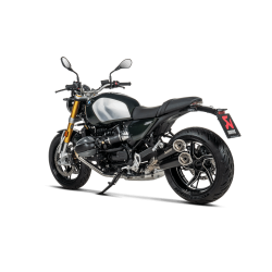 Akrapovic BMW R12 24-> Slip-On Line  dobbelt lyddmper i rustfri/sort (ECE-godkendt)