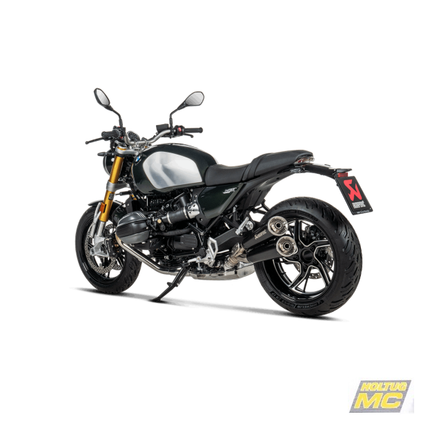 Akrapovic BMW R12 NineT 24-> Slip-On Line  dobbelt lyddmper i rustfri/sort (ECE-godkendt)