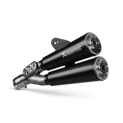 Akrapovic BMW R12 24-> Slip-On Line  dobbelt lyddmper i rustfri/sort (ECE-godkendt)