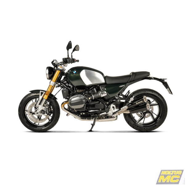 Akrapovic BMW R12 24-> Slip-On Line  dobbelt lyddmper i rustfri/sort (ECE-godkendt)