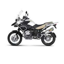 Akrapovic BMW R1200GS Adventure 10-13 Slip-On Line hexagonal lydd�mper i titanium (EC-godkendt)