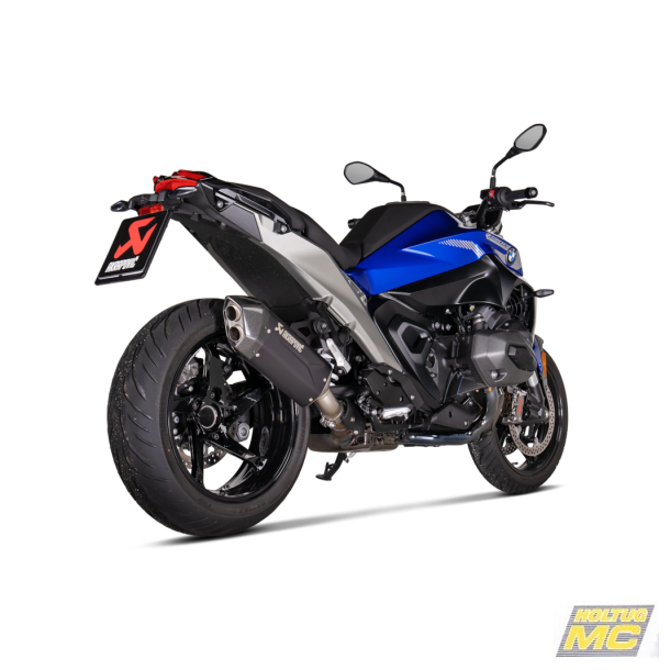 Akrapovic BMW R1300R/R1300RS 25-> Slip-On Line hexagonal lydd�mper i titanium/sort (ECE-godkendt)