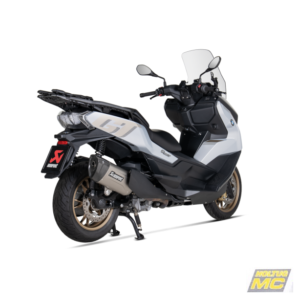 Akrapovic BMW C400 X / GT 25-> Slip-On Line hexagonal lydd�mper i titanium (ECE godkendt)