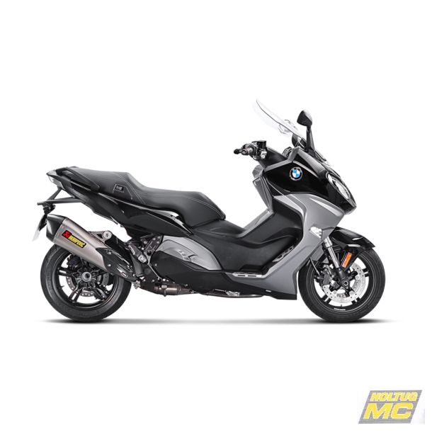 Akrapovic BMW C650 Sport 16-20 Slip-On Line hexagonal lydd�mper i titanium (ECE godkendt)