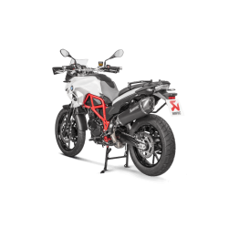 Akrapovic BMW F650 GS 08-12 Slip-On Line hexagonal lyddmper i titanium/sort (EC godkendt)