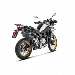 Akrapovic BMW F850GS 18-23 Slip-On Line hexagonal lyddmper i titanium/sort (ECE godkendt)