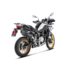 Akrapovic BMW F750GS 18-23 Slip-On Line hexagonal lyddmper i titanium/sort (ECE godkendt)