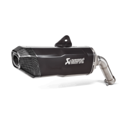 Akrapovic BMW F850GS 18-23 Slip-On Line hexagonal lyddmper i titanium/sort (ECE godkendt)