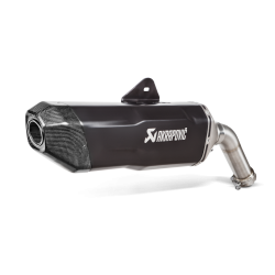 Akrapovic BMW F850GS 18-23 Slip-On Line hexagonal lydd�mper i titanium/sort (ECE godkendt)