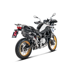 Akrapovic BMW F750GS 18-23 Slip-On Line hexagonal lydd�mper i titanium/sort (ECE godkendt)