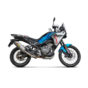 Akrapovic CFMOTO 450MT 24-> Slip-on Line hexagonal lyddmper i titanium