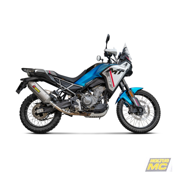 Akrapovic CFMOTO 450MT 24-> Slip-on Line hexagonal lyddmper i titanium