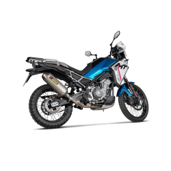 Akrapovic CFMOTO 450MT 24-> Slip-on Line hexagonal lyddmper i titanium