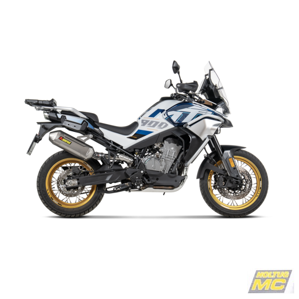 Akrapovic CF MOTO 800MT 24-> Slip-on Line hexagonal lyddmper i titanium