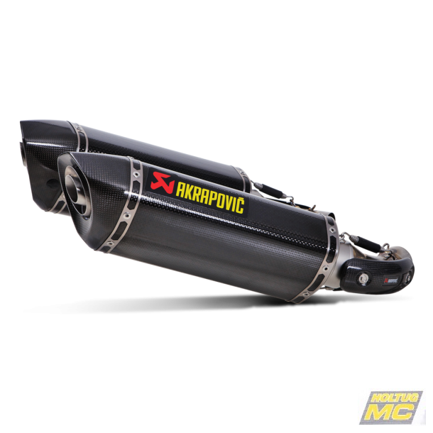Akrapovic Ducati Monster 796/795 10-14 Slip-On Line med hexagonale lyd�mpere i carbon (EC godkendt)