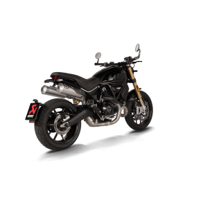 Akrapovic Ducati Scrambler 1100 21-> Slip-On Line runde lyddmpere i titanium (ECE godkendt)
