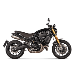 Akrapovic Ducati Scrambler 1100 21-> Slip-On Line runde lyddmpere i titanium (ECE godkendt)