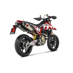 Akrapovic Ducati Hypermotard 698 24-> Slip-On Line hexagonale lyddmpere i titanium (ECE-godkendt)