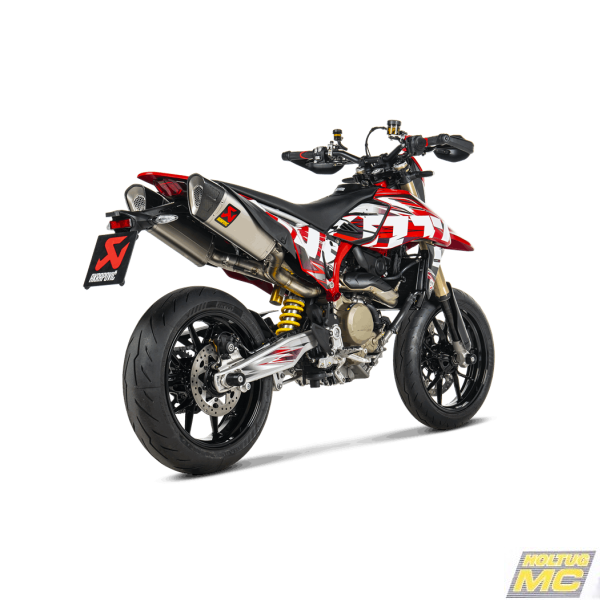 Akrapovic Ducati Hypermotard 698 24-> Slip-On Line hexagonale lyddmpere i titanium (ECE-godkendt)