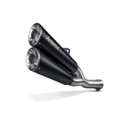 Akrapovic Ducati Scrambler 800 21-22 Slip-On Line dobbeltlyddmper i rustfri/sort