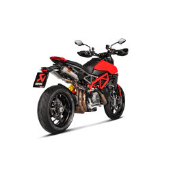 Akrapovic Ducati Hypermotard 950 19-> Slip-On Line hexagonale lyddmpere i titanium (ECE-godkendt)