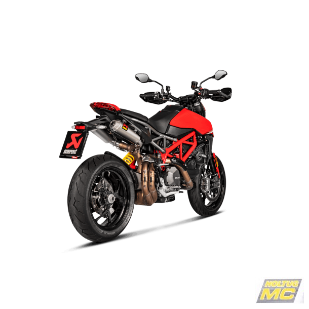 Akrapovic Ducati Hypermotard 950 19-> Slip-On Line hexagonale lyddæmpere i titanium (ECE-godkendt)