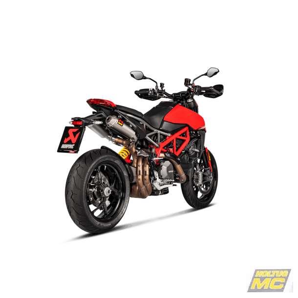 Akrapovic Ducati Hypermotard 950 19-> Slip-On Line hexagonale lyddmpere i titanium (ECE-godkendt)