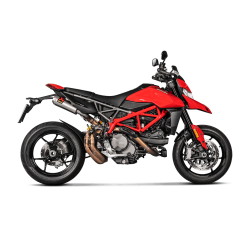 Akrapovic Ducati Hypermotard 950 19-> Slip-On Line hexagonale lyddmpere i titanium (ECE-godkendt)